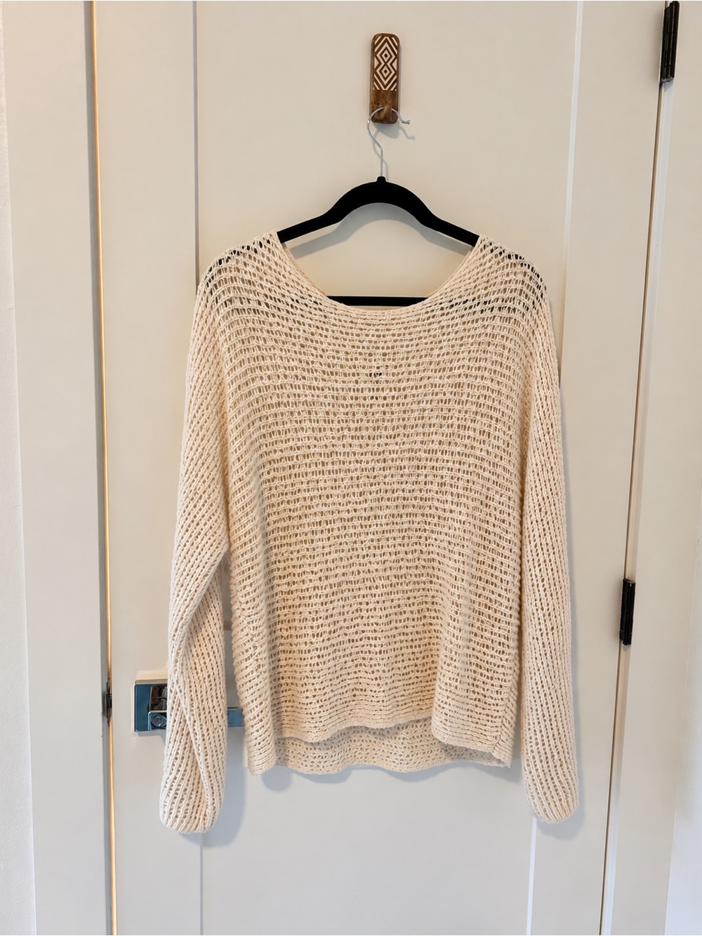Billabong Light Beige Open-Knit Women’s Sweater